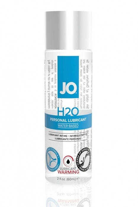 Возбуждающий лубрикант на водной основе JO Personal Lubricant H2O Warming - 60 мл. - System JO - купить с доставкой в Новокузнецке