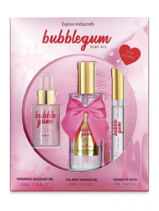 Набор средств для массажа и ласк Bubblegum Play Kit - Bijoux Indiscrets - купить с доставкой в Новокузнецке