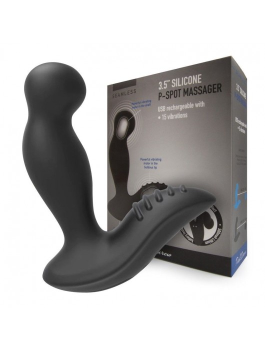 Черный вибромассажер простаты 3,5’’ P-spot Massager - 12,5 см. - Erokay - в Новокузнецке купить с доставкой