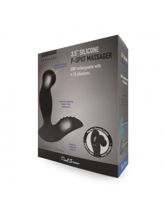 Черный вибромассажер простаты 3,5’’ P-spot Massager - 12,5 см. - Erokay - в Новокузнецке купить с доставкой