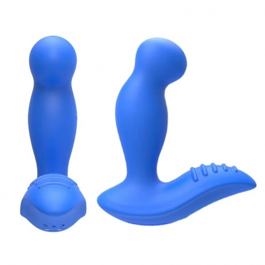 Синий вибромассажер простаты 3,5’’ P-spot Massager - 12,5 см. - Erokay - в Новокузнецке купить с доставкой