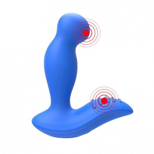 Синий вибромассажер простаты 3,5’’ P-spot Massager - 12,5 см. - Erokay - в Новокузнецке купить с доставкой