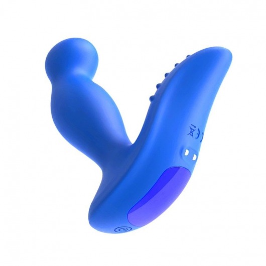 Синий вибромассажер простаты 3,5’’ P-spot Massager - 12,5 см. - Erokay - в Новокузнецке купить с доставкой