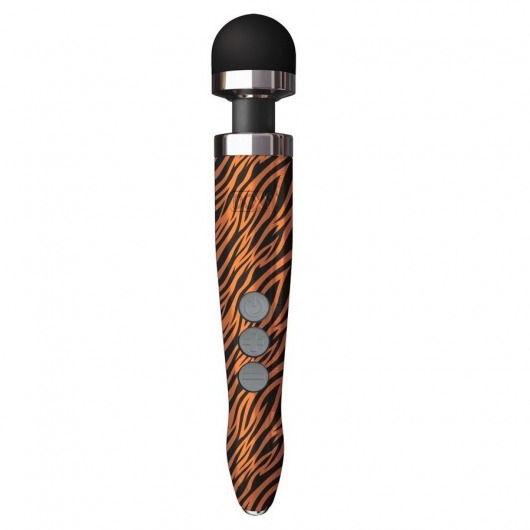Беспроводной wand-вибратор Doxy Die Cast 3R с тигровым принтом на рукояти - 28 см. - Doxy в Новокузнецке Беспроводной wand-вибратор Doxy Die Cast 3R с тигровым принтом на рукояти - 28 см. - Doxy
