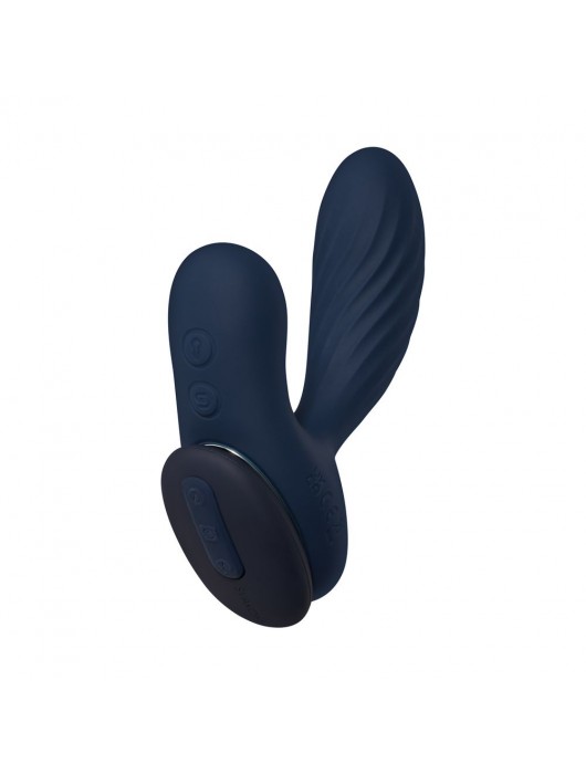 Темно-синий вибромассажер простаты Vick Neo 2 c функцией нагрева и пультом ДУ - Svakom - в Новокузнецке купить с доставкой