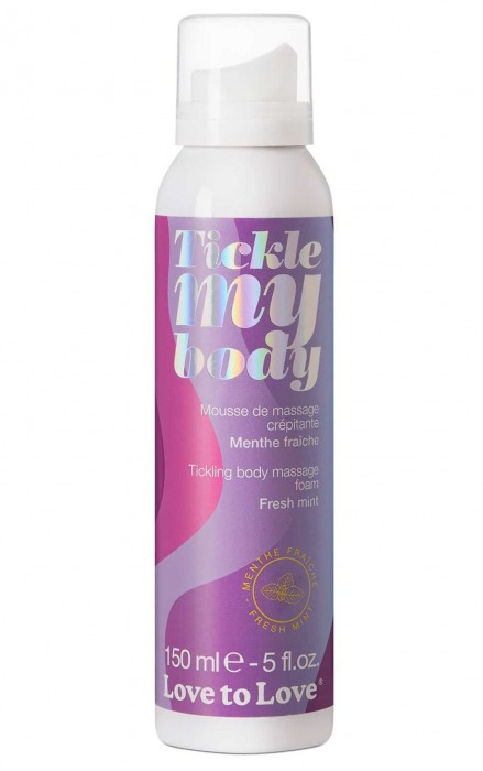 Массажная хрустящая пенка Tickle My Body Fresh Mint с ароматом мяты - 150 мл. - Love to Love - купить с доставкой в Новокузнецке