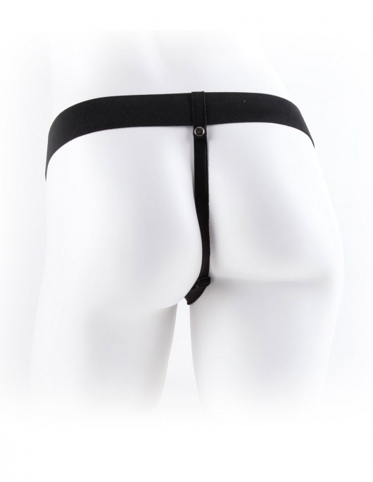 Полый страпон с креплением Vibrating Hollow Strap-On with Balls - 18,9 см. - Pipedream - купить с доставкой в Новокузнецке