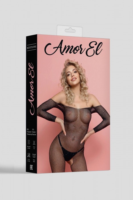 Боди-комбинезон с рукавами 3/4 и открытым доступом Esponela - Amor El купить с доставкой