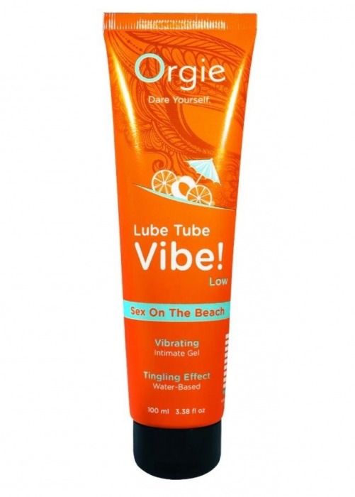 Гель с эффектом вибрации Lube Tube Vibe Low Sex On The Beach - 100 мл. - ORGIE - купить с доставкой в Новокузнецке