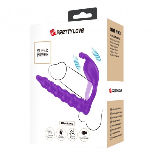 Лиловая насадка для двойного проникновения Blackney - Baile - купить с доставкой в Новокузнецке