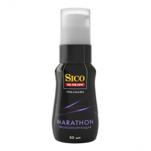 Пролонгирующая гель-смазка Sico Marathon - 50 мл. - Sico - купить с доставкой в Новокузнецке