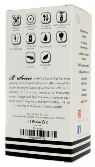 Черный массажер простаты с вибрацей и возвратно-поступательными движениями - Boys of Toys - в Новокузнецке купить с доставкой