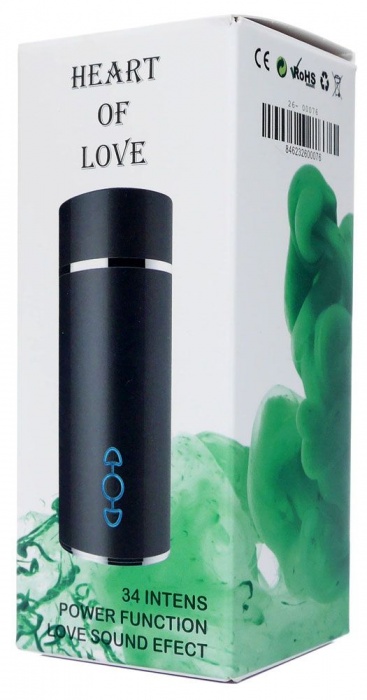 Мастурбатор-вагина с вибрацией Heart Of Love в колбе в форме сердца - Boys of Toys - в Новокузнецке купить с доставкой