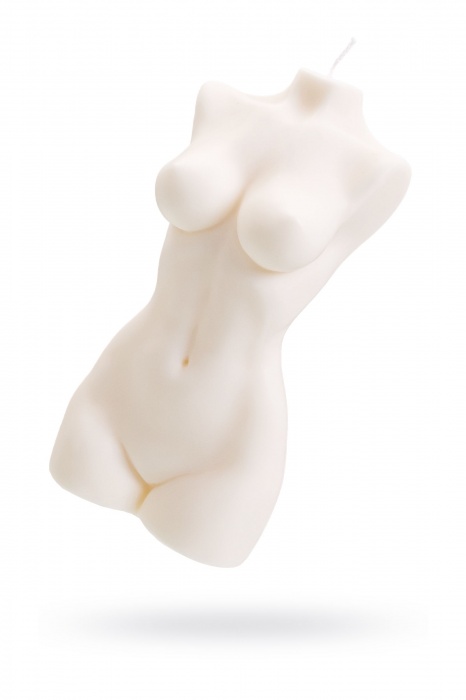 Белая интерьерная свеча в форме женского торса - 850 гр. - Pecado - купить с доставкой в Новокузнецке