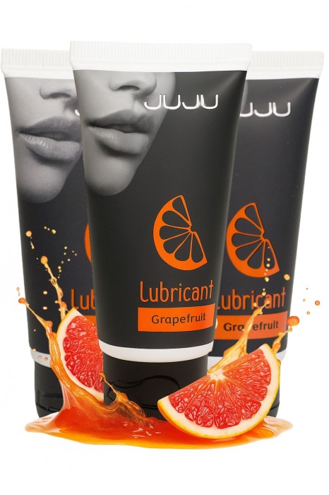 Набор из 3 съедобных лубрикантов JUJU со вкусом грейпфрута - JuJu - купить с доставкой в Новокузнецке Набор из 3 съедобных лубрикантов JUJU со вкусом грейпфрута - JuJu - купить с доставкой в Новокузнецке