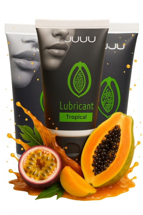 Набор из 3 съедобных лубрикантов JUJU со вкусом тропических фруктов - JuJu - купить с доставкой в Новокузнецке Набор из 3 съедобных лубрикантов JUJU со вкусом тропических фруктов - JuJu - купить с доставкой в Новокузнецке