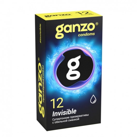 Супертонкие презервативы Ganzo Invisible - 12 шт. - Ganzo - купить с доставкой в Новокузнецке