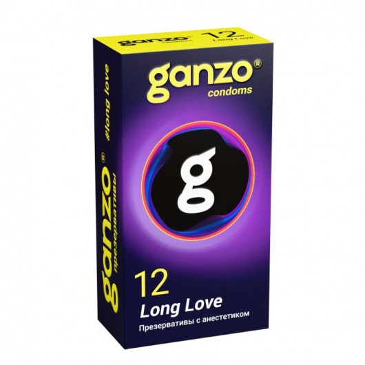 Презервативы с анестетиком для продления удовольствия Ganzo Long Love - 12 шт. - Ganzo - купить с доставкой в Новокузнецке