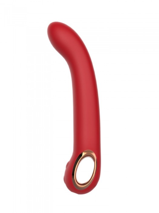 Красный силиконовый вибратор с загнутым кончиком - 22,1 см. - Secwell купить в Новокузнецке с доставкой в Orgasmix.ru Красный силиконовый вибратор с загнутым кончиком - 22,1 см. - Secwell