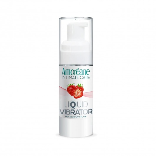 Жидкий вибратор со вкусом клубники Amoreane Strawberry - 30 мл. - Amoreane - купить с доставкой в Новокузнецке