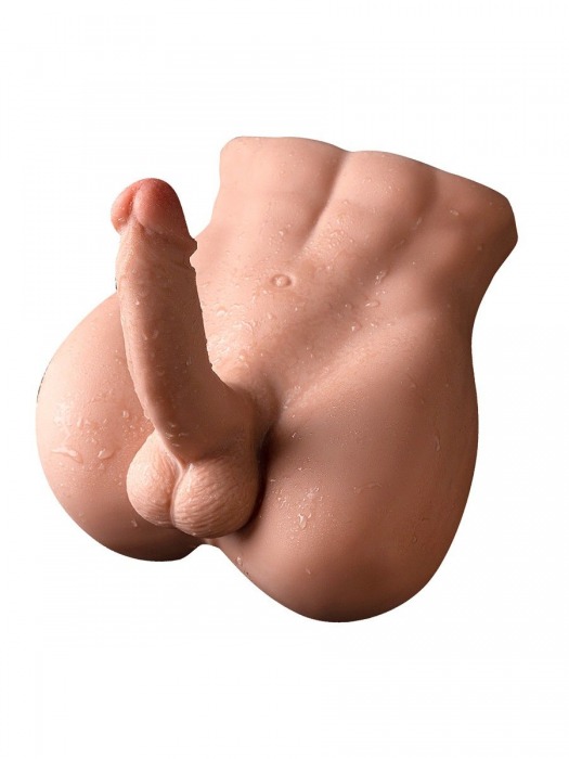 Телесный мужской торс с вибрацией и возвратно-поступательными движениями Bartlett - SHEQU купить в Новокузнецке с доставкой в Orgasmix.ru Телесный мужской торс с вибрацией и возвратно-поступательными движениями Bartlett - SHEQU