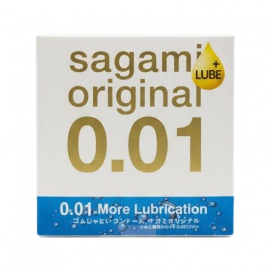 Увлажнённый презерватив Sagami Original 0.01 Extra Lub - 1 шт. - Sagami - купить с доставкой в Новокузнецке