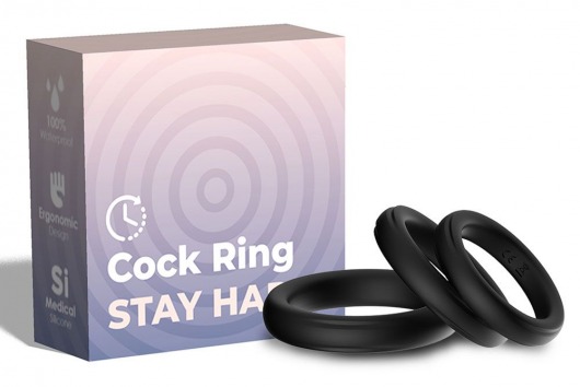 Набор из 3 черных эрекционных колец Stay Hard - Boys of Toys - в Новокузнецке купить с доставкой Набор из 3 черных эрекционных колец Stay Hard - Boys of Toys - в Новокузнецке купить с доставкой