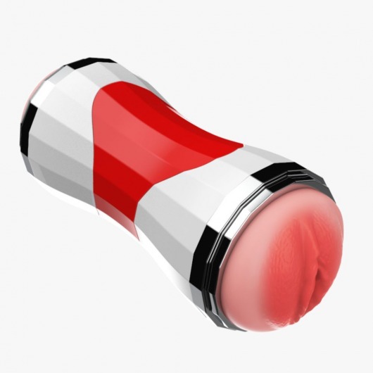 Двусторонний мастурбатор в колбе Power Grip Cup - вагина и ротик - Boys of Toys - в Новокузнецке купить с доставкой Двусторонний мастурбатор в колбе Power Grip Cup - вагина и ротик - Boys of Toys - в Новокузнецке купить с доставкой