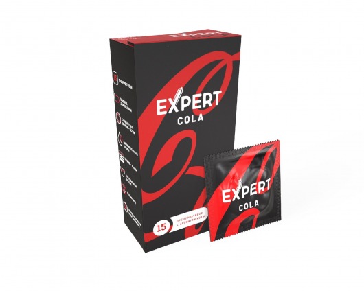 Презервативы с ароматом колы Expert Cola - 15 шт. - Expert - купить с доставкой в Новокузнецке