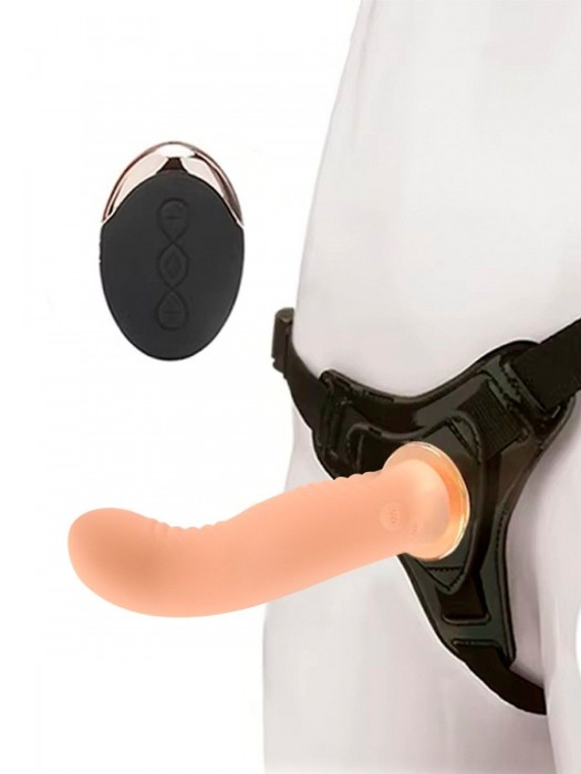 Женский вибрострапон со съемной насадкой и пультом ДУ - Erokay - купить с доставкой в Новокузнецке