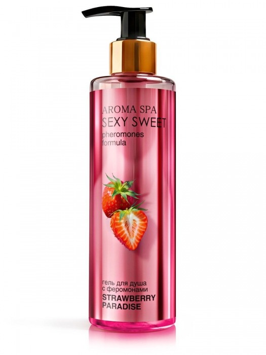 Гель для душа с феромонами и ароматом клубники Strawberry Paradise - 200 мл. -  - Магазин феромонов в Новокузнецке