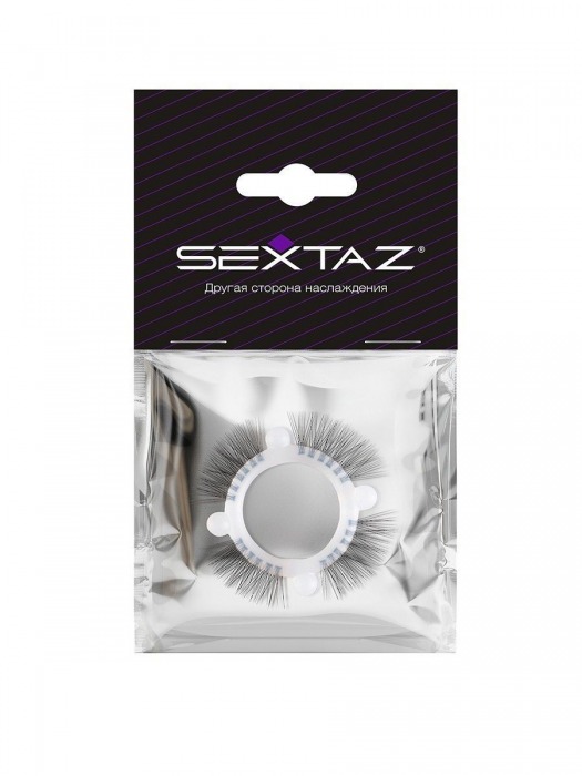 Эластичное кольцо с «ресничками» и 4 шариками - Sextaz - в Новокузнецке купить с доставкой