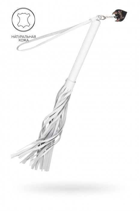Белая кожаная плеть - 50 см. - Pecado - купить с доставкой в Новокузнецке