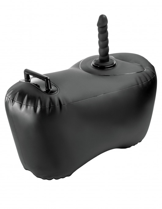 Черное надувное кресло с платформой для фиксации дилдо Body Dock Inflatable Love Seat - Pipedream - купить с доставкой в Новокузнецке