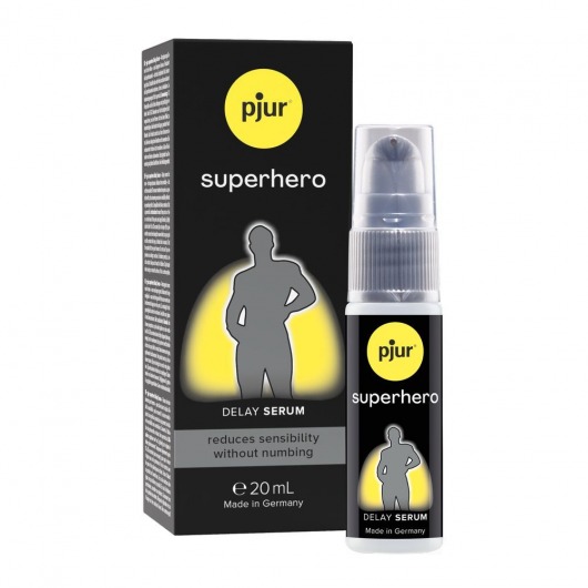 Пролонгатор-сыворотка pjur Superhero Delay Serum - 20 мл. - Pjur - купить с доставкой в Новокузнецке
