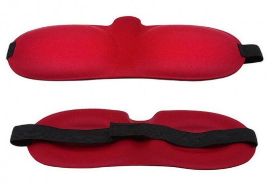 Красная глухая маска на резинке - Sitabella - купить с доставкой в Новокузнецке