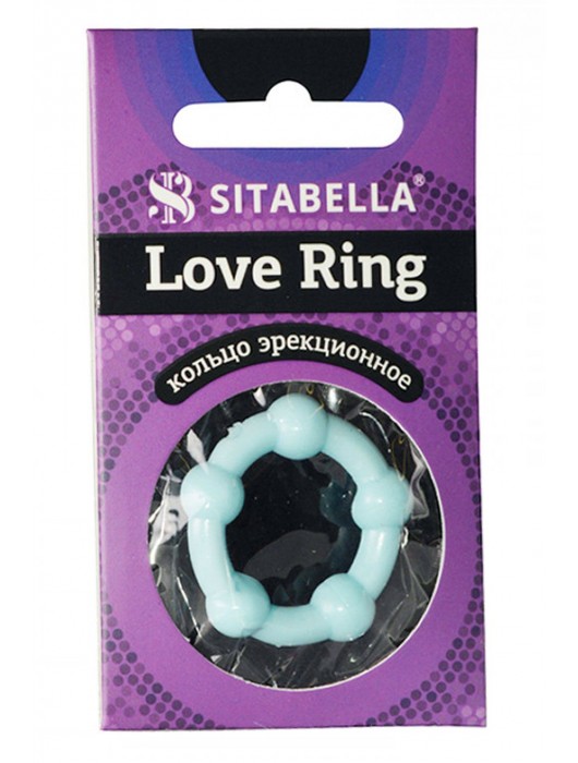 Цветное эрекционное кольцо Love Ring с бусинами - Sitabella - в Новокузнецке купить с доставкой