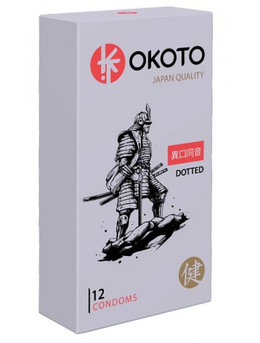 Точечные презервативы OKOTO Dotted - 12 шт. - Sitabella - купить с доставкой в Новокузнецке