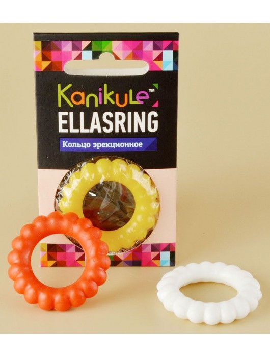 Цветное рельефное эрекционное кольцо Ellasring - Sitabella - в Новокузнецке купить с доставкой
