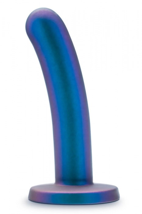 Синяя насадка с гладкой поверхностью Surrender 5.75 Inch Intermediate Pegging Dildo - 14,6 см. - Blush Novelties - купить с доставкой в Новокузнецке