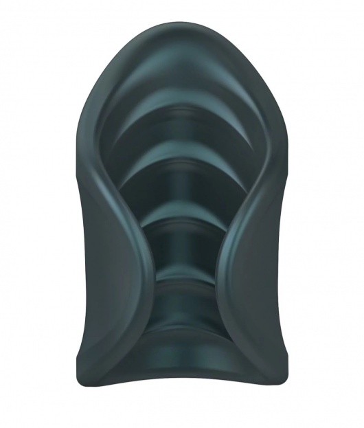 Серый сквозной мастурбатор с вибрацией Manwan Starter - Manwan - в Новокузнецке купить с доставкой