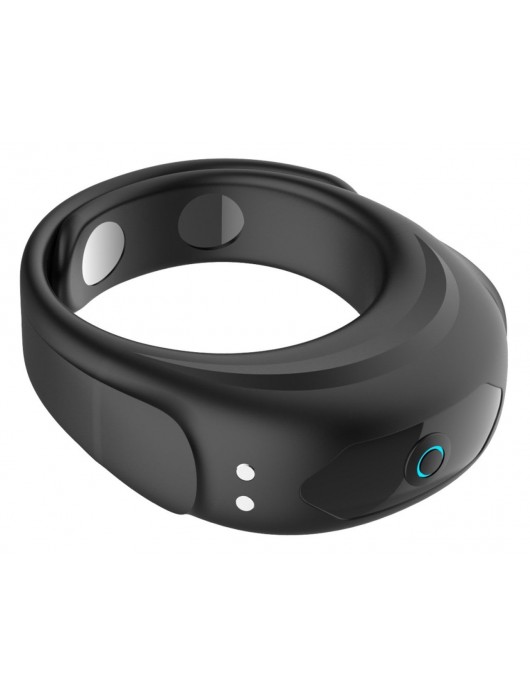 Черное эрекционное виброкольцо на ремешках - Boys of Toys - в Новокузнецке купить с доставкой