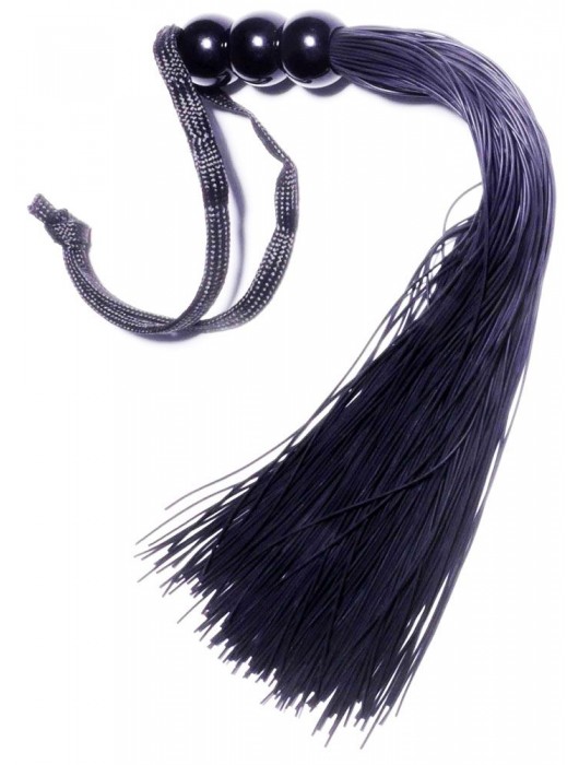 Черная силиконовая плетка - 25,4 см. - Boys of Toys - купить с доставкой в Новокузнецке