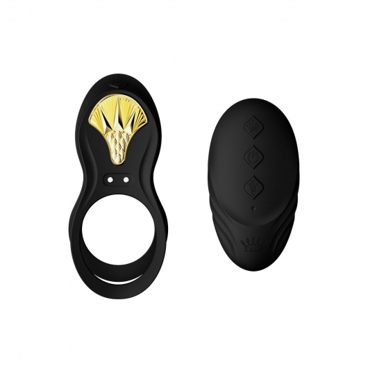 Черное эрекционное виброкольцо Bayek с пультом ДУ - Zalo - в Новокузнецке купить с доставкой