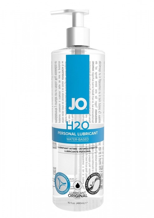 Лубрикант на водной основе JO Personal Lubricant H2O с дозатором - 480 мл. - System JO - купить с доставкой в Новокузнецке