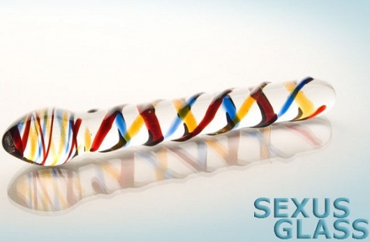 Стеклянный фаллос с гладкой головкой - 25 см. - Sexus купить с доставкой в интернет-магазине Orgasmix в Новокузнецке Стеклянный фаллос с гладкой головкой - 25 см. - Sexus