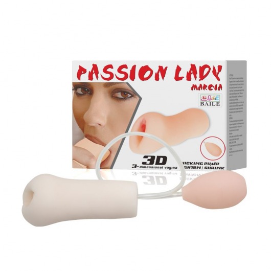 Мастурбатор Passion Lady Marcia с грушей для имитации посасывания - Baile - в Новокузнецке купить с доставкой
