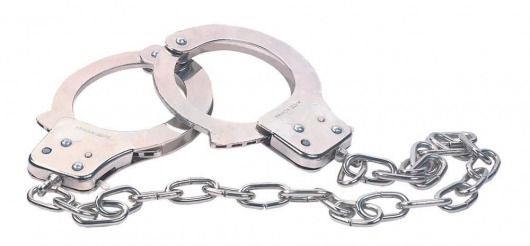 Наручники из металла с длинной цепочкой CHROME HANDCUFFS METAL HANDCUFFS W. KEY - NMC - купить с доставкой в Новокузнецке