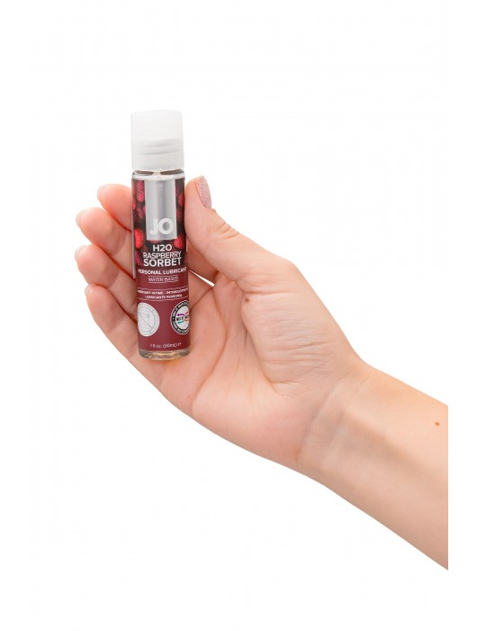 Смазка с ароматом малинового щербета JO Flavored Raspberry Sorbet - 30 мл. - System JO - купить с доставкой в Новокузнецке