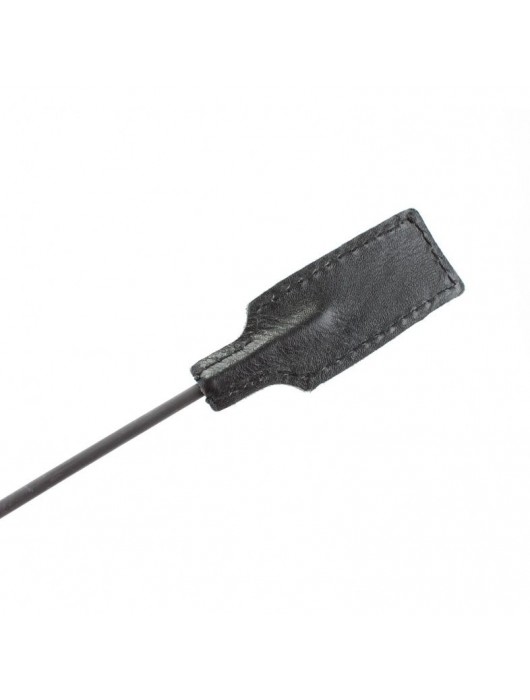 Чёрный профессиональный стек с золотистой рукоятью - 73 см. - БДСМ Арсенал - купить с доставкой в Новокузнецке